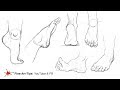 HOW TO DRAW FEET FROM ANY ANGLE, EASILY!