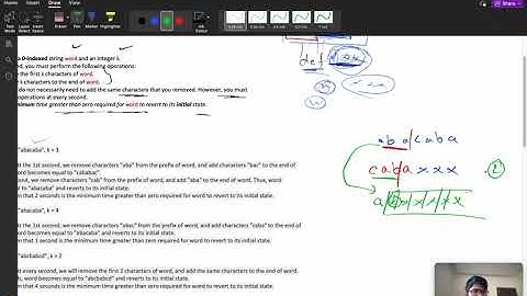 3029 Minimum Time to Revert Word to Initial State I| Replace last 