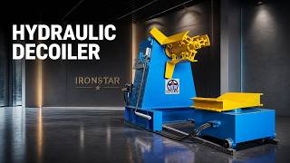 High-Performance 5T 500mm Hydraulic Decoiler Machine with Coil Car | Automatic Decoiling | IRONSTAR
