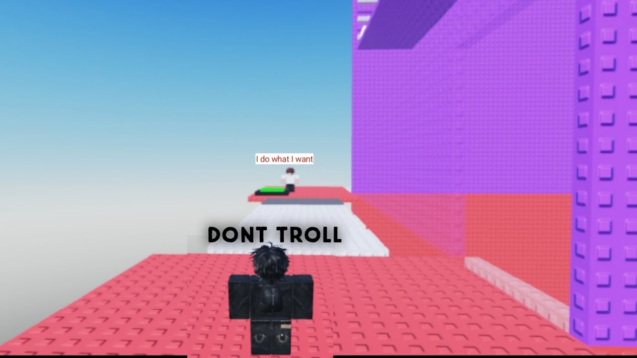 Playing no jump troll tower @KAYLA_BLOXZ