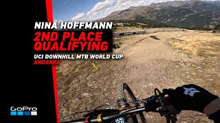 Gopro: Nina Hoffmann 2Nd Place Qualifying In Andorra  | 2023 Uci Downhill Mtb World Cup