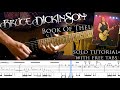 How to play adrian smiths solos 81 book of thel with tablatures and backing tracks