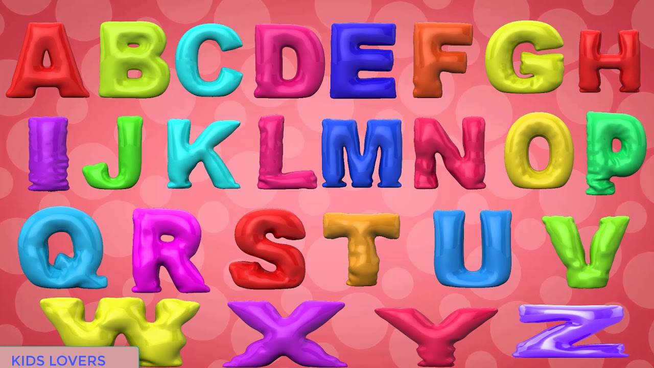 New 3D BALLON Abcd alphabet song capital letters $ Nursery ...