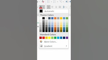 Change Font Color And Highlight Text In MS Office #shorts