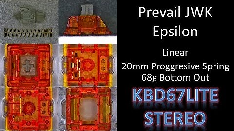 Prevail JWK Epsilon KBD67Lite Mechanical Keyboard Switch Stereo Sound Test