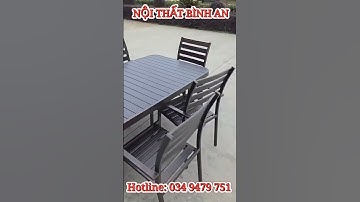 Hàng Đã Giao - Bộ Bàn Ghế Nhôm Đúc HCN D150 6 Ghế Cho Khách Hàng Tại Hà Nam