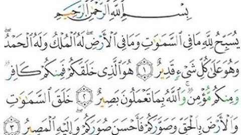 سورة التغابن للشيخ سعد الغامدي