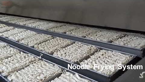 Fried Instant Noodle Production Line Manufacturing Process