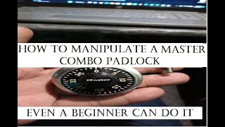 Cracking a Master Combination lock for beginners. Easy way to do it.