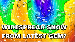 Widespread Snow From Latest GEM? 15th November 2023 screenshot 2