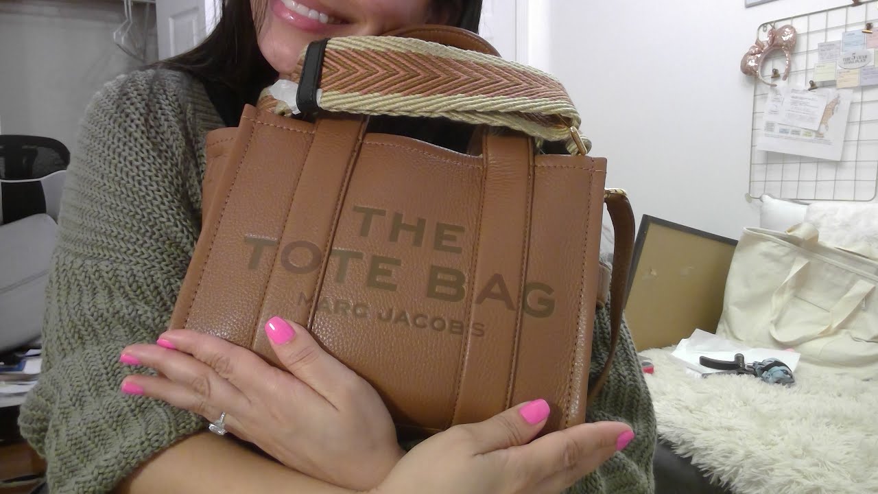 Marc Jacobs The Leather Mini Tote Bag Argan Oil First Look 