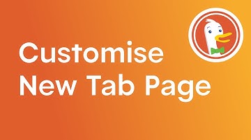 How to Customize New Tab Page in DuckDuckGo Browser