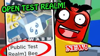 Onett just made a PUBLIC Test Realm and here's why! | Roblox Bee Swarm