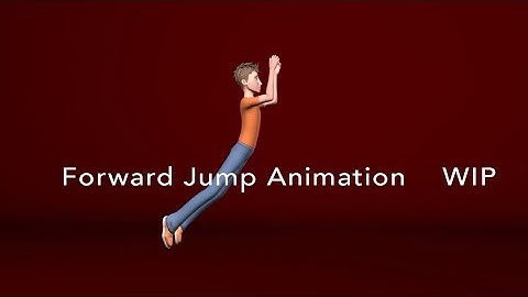 Maya Jump Animation Blocking WIP