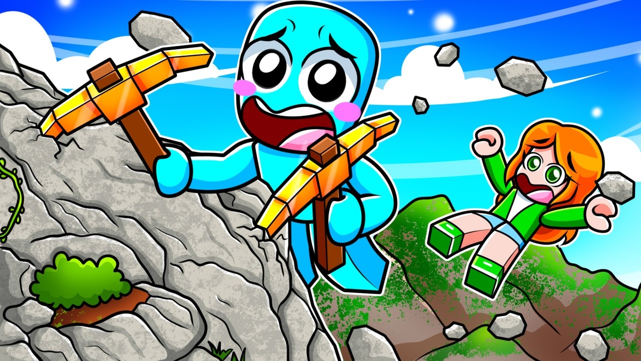 Compre el PICO OP para ESCALAR la MONTAÑA MAS GRANDE en Roblox...