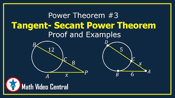 Power Theorem (Tangent Secant Power Theorem Proof and Examples) | Geometry