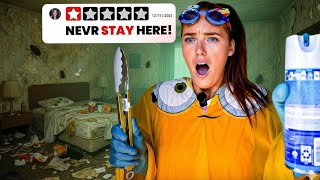 I Stayed In The Worst Rated Hotel By Disney *HAD TO LEAVE FOR SAFETY #eploring #vlog #challenge 
