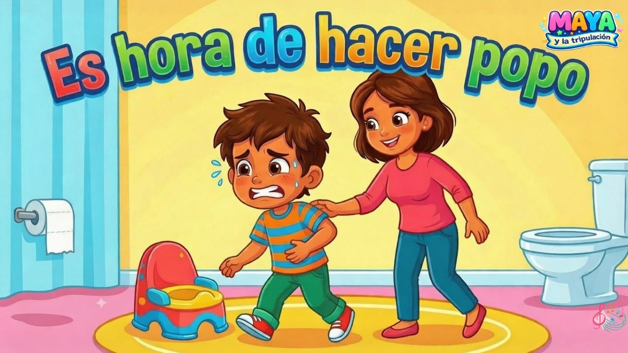 Es hora de hacer Popo Solito 🚽💩, Aprende a Ir al Baño, Canciones Infantiles 🎶