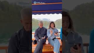 On a Pletna Boat🛶 at Lake Bled Slovenia. #slovenia