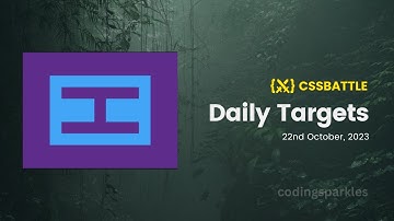 CSS Battle | Daily Targets Solution | 22nd October 2023 #css #cssbattle