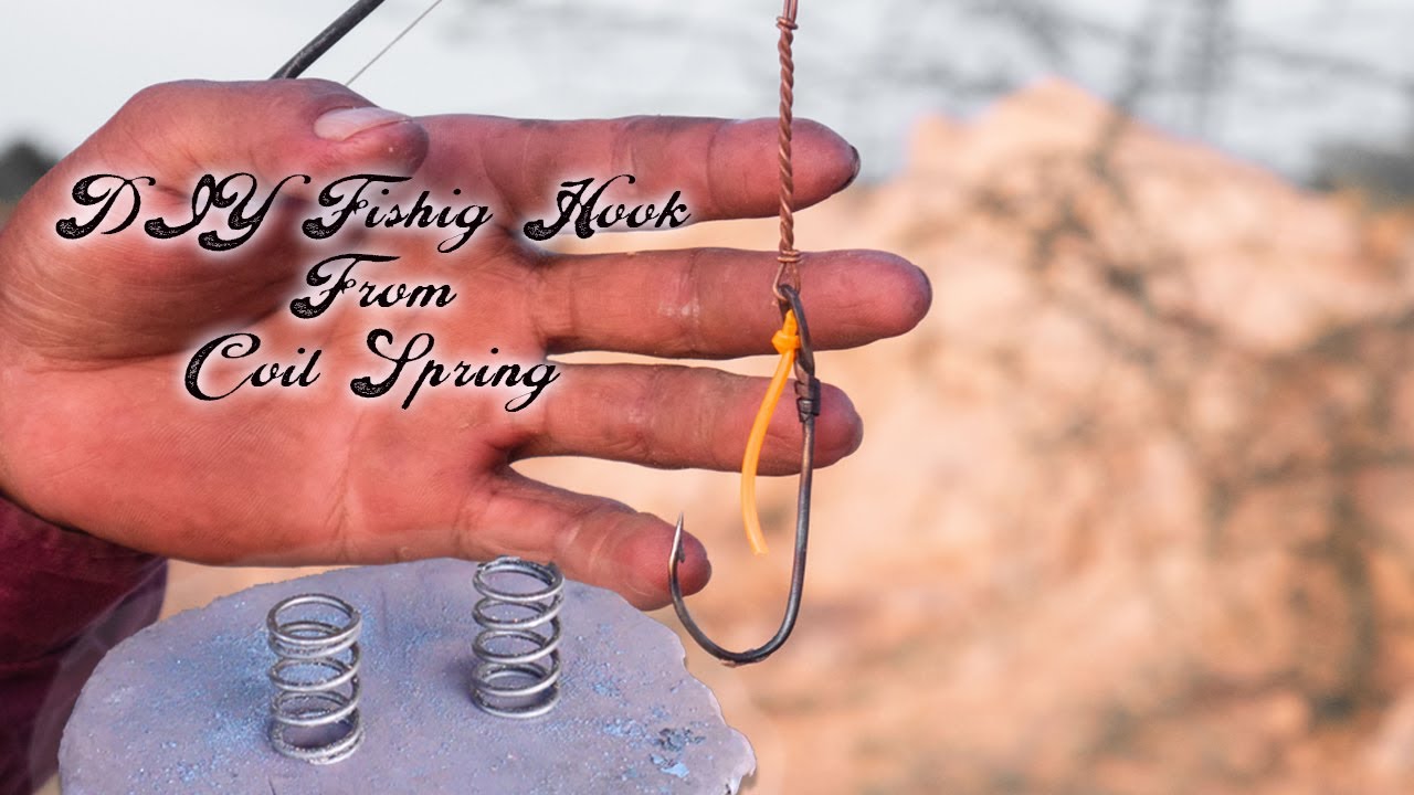 DIY Fishing Hook From Coil Spring 