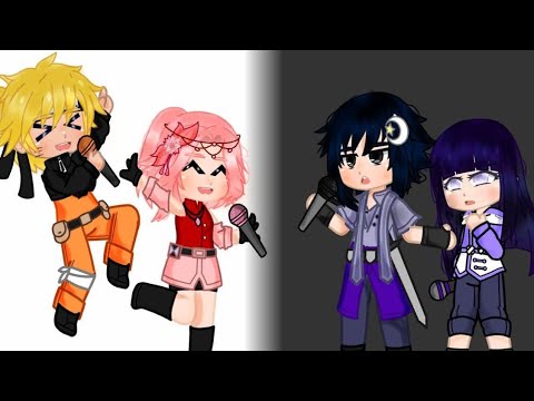 extrovertidos e introvertidos {🦊🌸 Narusaku & Sasuhina 🖤💜} Gacha (❌A ideia não é minha❌)