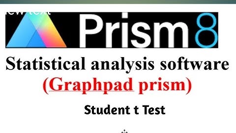 Student t Test using GraphPad Prism