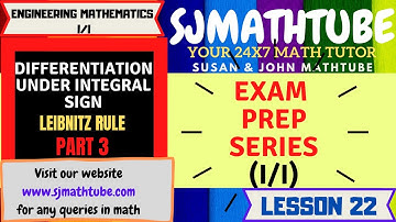 EXAM PREP SERIES : TU IOE MATH (I/I) LESSON 22 DIFFERENTIATION UNDER INTEGRALS 3  NUMERICALS
