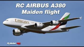 GIANT RC AIRBUS A380 EMIRATES MAIDEN FLIGHT BY RAMY RC by Ramy RC 3,028,862 views 1 year ago 15 minutes