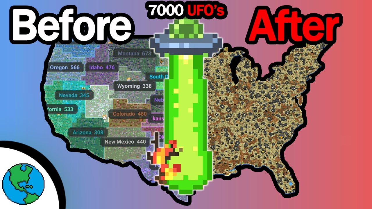 7000 UFO's Invade the United States of America! -WorldBox