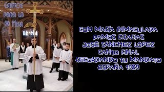 Con María Inmaculada Damos Gracias, José Sánchez López