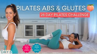 20 Min Abs and Glutes | Pilates 28 Day Challenge Day 5