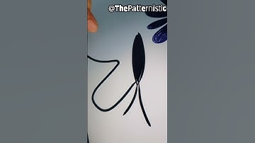 Ink floral single pattern #patterndesign #Patternart #pattern