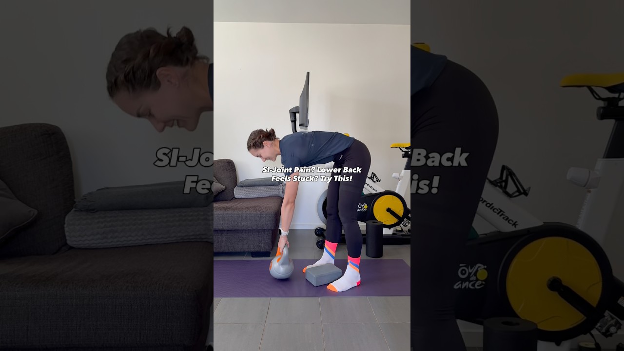 SI-joint pain or feeling “stuck” in your lower back? Here’s something for you to try! ⚡️ #sciatica