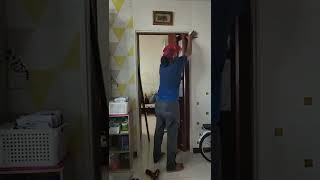 Installing PVC folding door