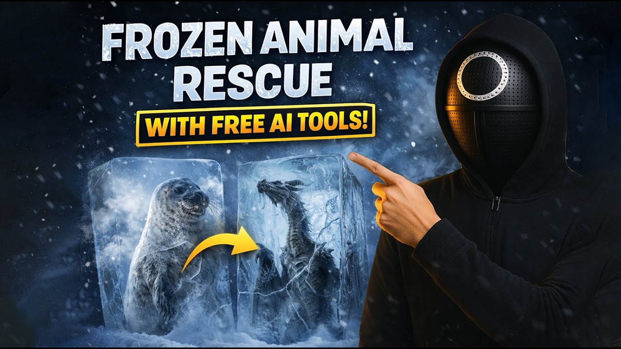How I Make Viral Frozen Animal Rescue Videos Using FREE AI Tools - YouTube
