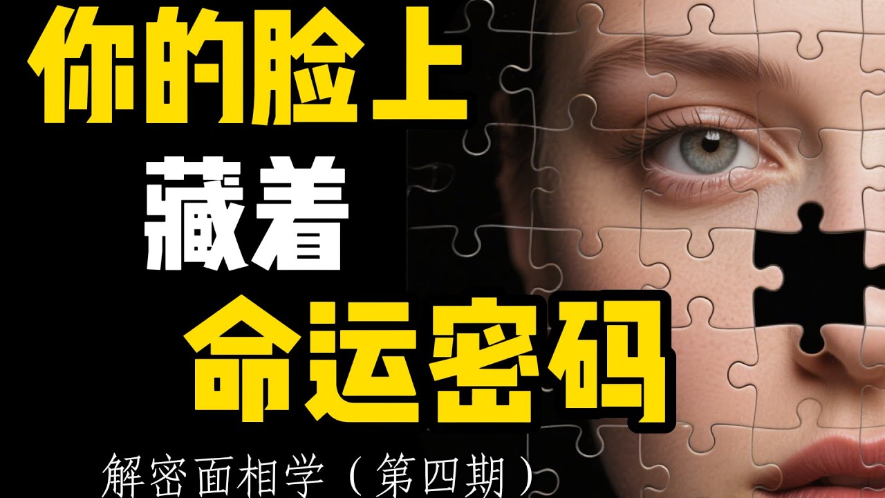 《面相学》解密：你的命运轨迹，都写在脸上！（第四期）