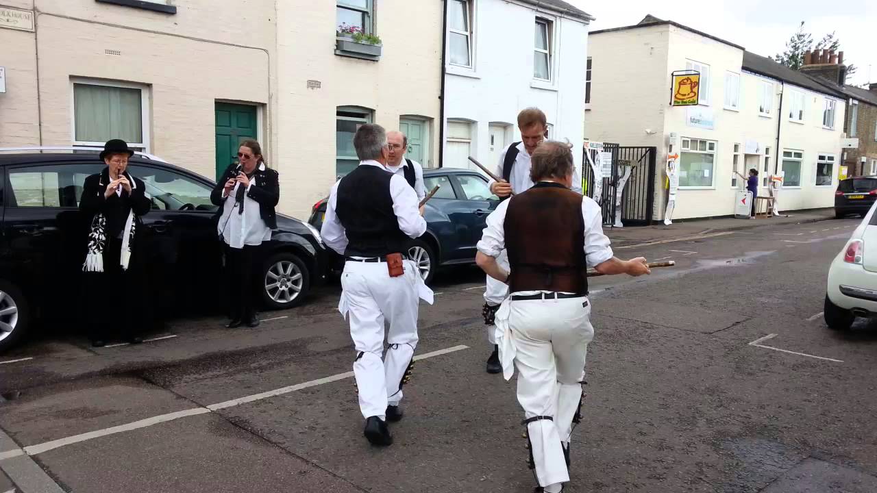 Coton Morris Men dancing at the PACT/Norfolk Street Summer Event 2013