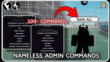 NEW Nameless Admin Commands - ROBLOX SCRIPTS [ Mobile/PC ] - FE Admin Script