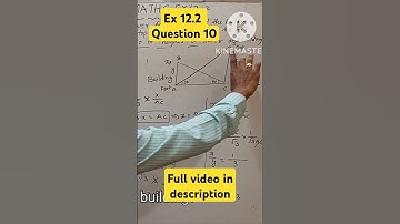 12.2 question 10 #sripragna #applicationsoftrigonometry