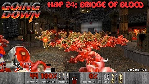 Going Down - Map 24: Bridge of Blood -  UV blind - maps by Mouldy aka @cyriak - hardest yet ahhhhhhh