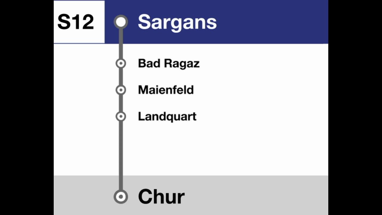 THB Ansagen » S12 Sargans — Chur (2023)| SLBahnen