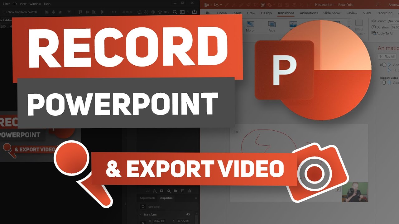 export powerpoint presentation with audio