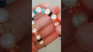 beaded bracelet Tutorial اكسسوارات بالخرز براسلي بالعقيق#beadsjewellery#اكسسوارات#5minutecrafts