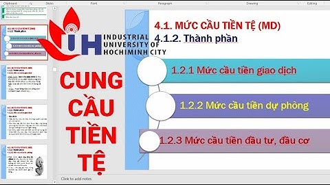 Cầu tiền giao dịch Cầu tiền dự phòng Cầu tiền đầu cơ Học online trên Zoom Đại học Công nghiệp TP HCM