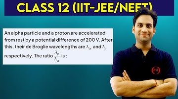 An alpha particle and a proton are accelerated from rest by a potential difference of 200 V. After