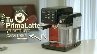 Prepara tu cafetera Oster® PrimaLatte® BVSTEM6701 para usarla por primera  vez - YouTube