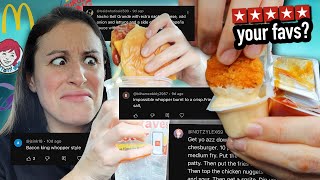 Eating My Subscribers FAVORITE Fast Food Meals!