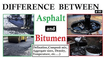 Difference between Asphalt and Bitumen | Comparison between them