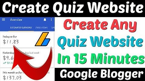 Create Quiz Website In Blogger |How To Make Quiz Website | Quiz Website| Quiz Website Google Blogger